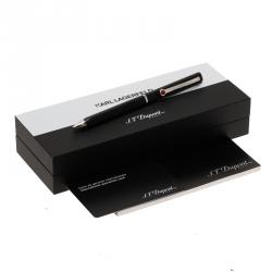 S.T. Dupont Karl Lagerfeld Edition Palladium Finish Black Ballpoint Pen