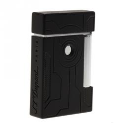 S.T. Dupont Black Lacquer Stainless Steel Classic Lighter