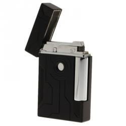 S.T. Dupont Black Lacquer Stainless Steel Classic Lighter