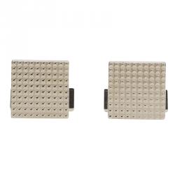 S.T. Dupont Square Diamond Head Palladium Finish Men's Cufflinks