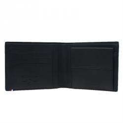 S.T. Dupont Black Leather Bi Fold Wallet 