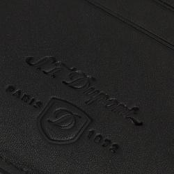 S.T. Dupont Black Leather Bi Fold Wallet 