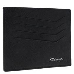 S.T. Dupont Black Leather Card Holder