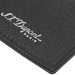 S.T. Dupont Black Leather Card Holder