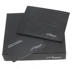 S.T. Dupont Black Leather Card Holder