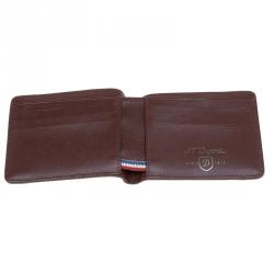S.T. Dupont Brown Leather Bi Fold Wallet