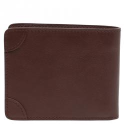 S.T. Dupont Brown Leather Bi Fold Wallet