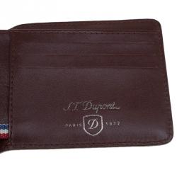 S.T. Dupont Brown Leather Bi Fold Wallet