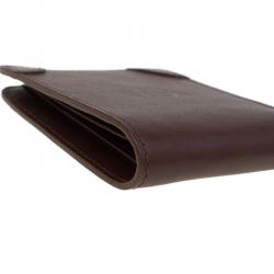 S.T. Dupont Brown Leather Bi Fold Wallet