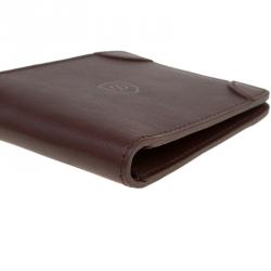 S.T. Dupont Brown Leather Bi Fold Wallet