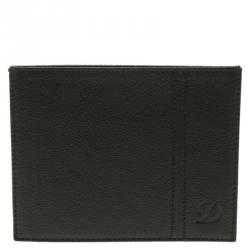 S.T. Dupont Black Leather Card Holder 4CC