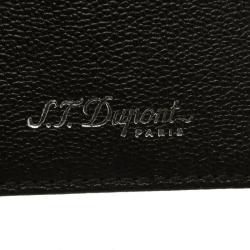 S.T. Dupont Black Leather Card Holder 4CC