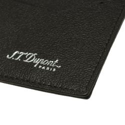 S.T. Dupont Black Leather Card Holder 4CC