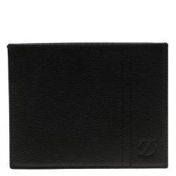 S.T. Dupont Black Leather Card Holder 4CC