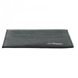 S.T. Dupont Black Leather Card Holder 4CC