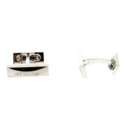 S.T. Dupont Logo Palladium Finish Men's Cufflinks