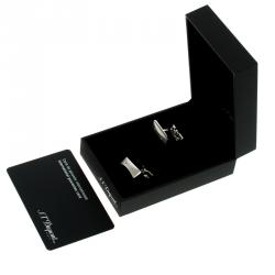 S.T. Dupont Logo Palladium Finish Men's Cufflinks