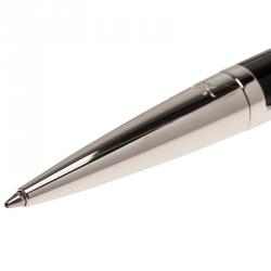 Pre Owned S.T. Dupont Silver and Black Palladium Finish Classic Ballpoint Pen