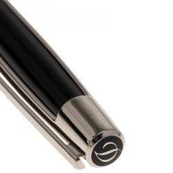 Pre Owned S.T. Dupont Silver and Black Palladium Finish Classic Ballpoint Pen