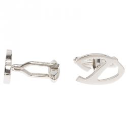 S.T. Dupont D Logo Silver Tone Classic Men's Cufflinks