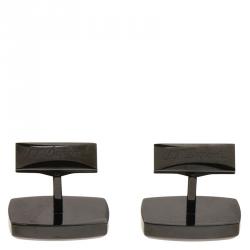 Pre Owned S.T. Dupont Black Ceramic Classic Men's Cufflinks