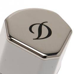 S.T. Dupont White Lacquer and Palladium Finish Karl Lagerfeld Lighter