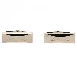 S.T. Dupont Logo Palladium Finish Men's Cufflinks