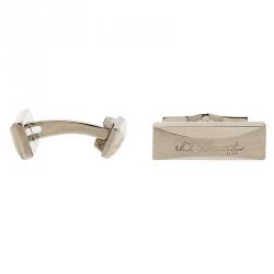 S.T. Dupont Logo Palladium Finish Men's Cufflinks