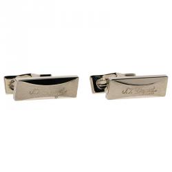 S.T. Dupont Logo Palladium Finish Men's Cufflinks