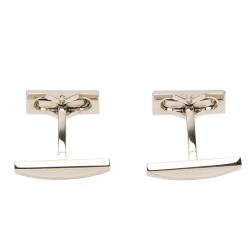 S.T. Dupont Logo Palladium Finish Men's Cufflinks