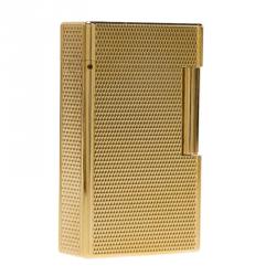 S.T. Dupont Fancy Textured Gold-Plated Classic Lighter