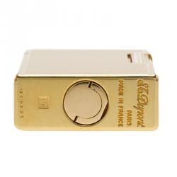 S.T. Dupont Fancy Textured Gold-Plated Classic Lighter