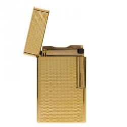 S.T. Dupont Fancy Textured Gold-Plated Classic Lighter