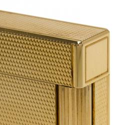 S.T. Dupont Fancy Textured Gold-Plated Classic Lighter