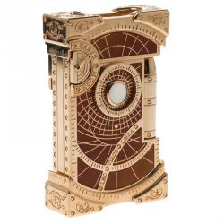 S.T. Dupont Brown Lacquer and Gold Finish Shoot The Moon Limited Edition Lighter 