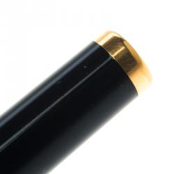 S.T. Dupont Navy Blue Lacquer Gold Plated Ballpoint Pen