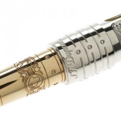 S.T.Dupont White Knight Limited Edition President Fountain Pen, with 18k Gold Nib