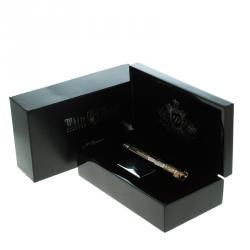 S.T.Dupont White Knight Limited Edition President Fountain Pen, with 18k Gold Nib