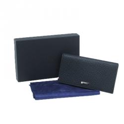 S.T. Dupont Black Leather Bi Fold Wallet