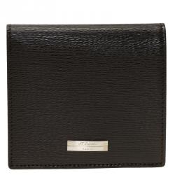 S.T. Dupont Brown Leather Bi Fold Wallet