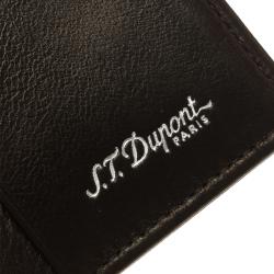 S.T. Dupont Brown Leather Bi Fold Wallet