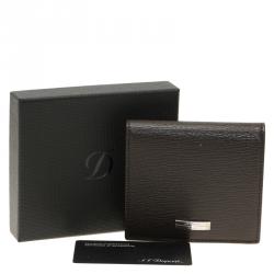 S.T. Dupont Brown Leather Bi Fold Wallet