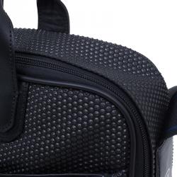 S.T. Dupont Black Textured Leather Laptop Bag w/ Battery Pouch