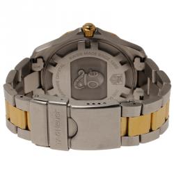 Pre Owned Tag Heuer Blue Gold-Plated Stainless Steel Aquaracer Men's Wristwatch 41MM