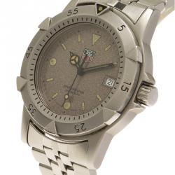 Tag Heuer Grey Stainless Steel 2000 Professional Diver Men's Wristwatch 38MM
