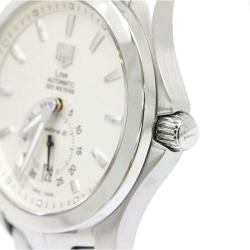 Tag Heuer Silver Stainless Steel Link Men's Wristwatch 39MM