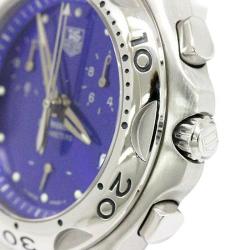 Pre Owned Tag Heuer Blue Stainless Steel Kirium Men's Wristwatch 39MM