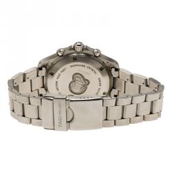 Pre Owned Tag Heuer Black Stainless Steel Aquaracer Chronograph CAF1110 Men's Wristwatch 42MM