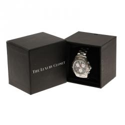 Pre Owned Tag Heuer Black Stainless Steel Aquaracer Chronograph CAF1110 Men's Wristwatch 42MM