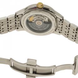 Tissot White Gold-Plated Stainless Steel Carson Men's Wristwatch 40MM